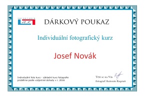 fotograficky kurz darkovy poukaz